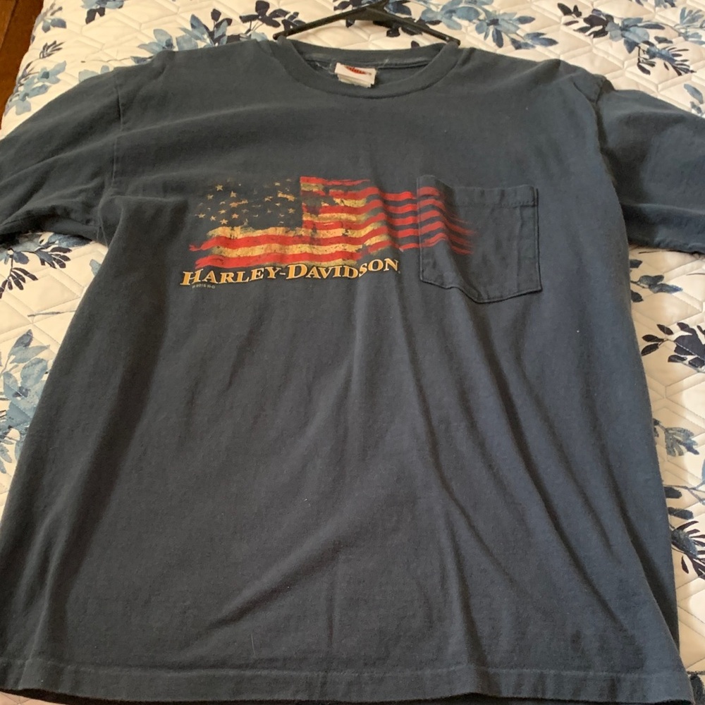 Harley-Davidson Kids Dark Blue Flag Tee